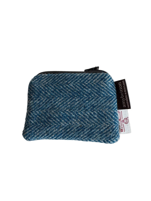 Landscape Harris Tweed® Card Purse - Kingfisher - Card Purse - Amy Britton Harris Tweed® Accessories - Made Scotland