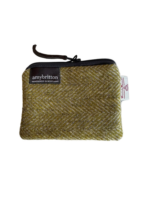 Landscape Harris Tweed® Card Purse - Lichen - Card Purse - Amy Britton Harris Tweed® Accessories - Made Scotland