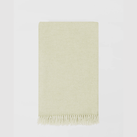 Large Wool Blanket in Moss - Made Scotland - Made Scotland