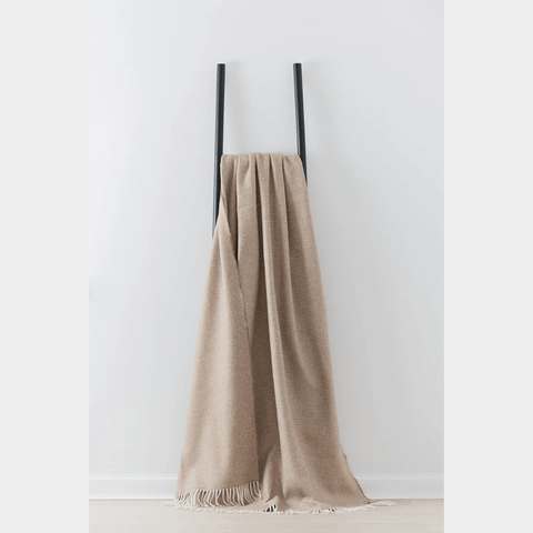 Large Wool Blanket in Vicuna - Made Scotland - Made Scotland