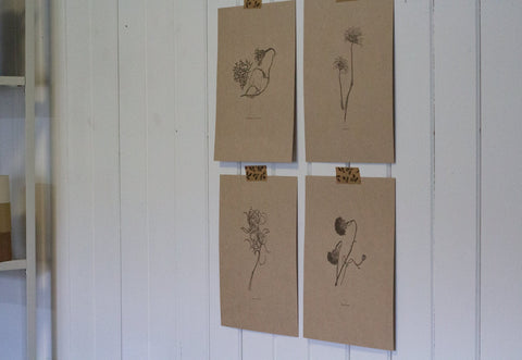 Letterpress Botanical Print Collection - The Hunter Press - Made Scotland