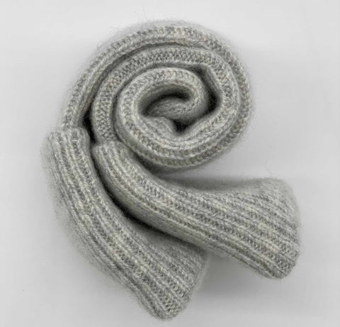 Light Grey Women's Cashmere Bed Socks - Grey - Ava Innes - Made Scotland