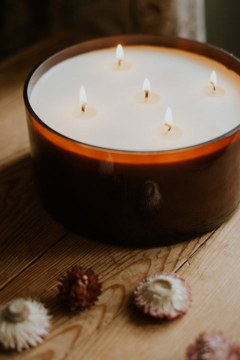 Luxury 5 - wick candle - Blackspruce Wintergreen & Sage - Scott's Apothecary - Made Scotland