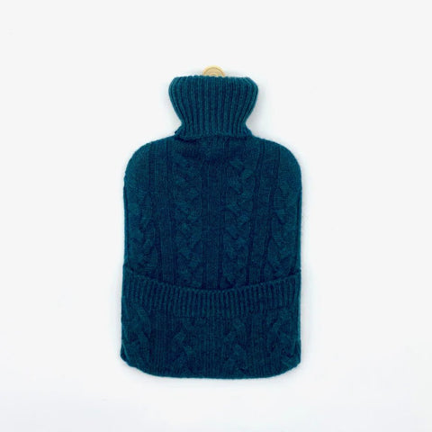 Luxury Cashmere Hot Water Bottle - Navy - Ava Innes - Made Scotland