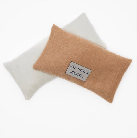 Luxury Cashmere & Lavender Eye Pillow - Grey - Ava Innes - Made Scotland