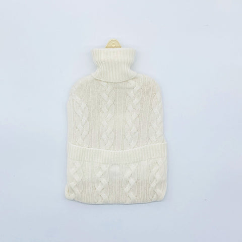 Luxury Cream Cashmere Hot Water Bottle - Ava Innes - Made Scotland