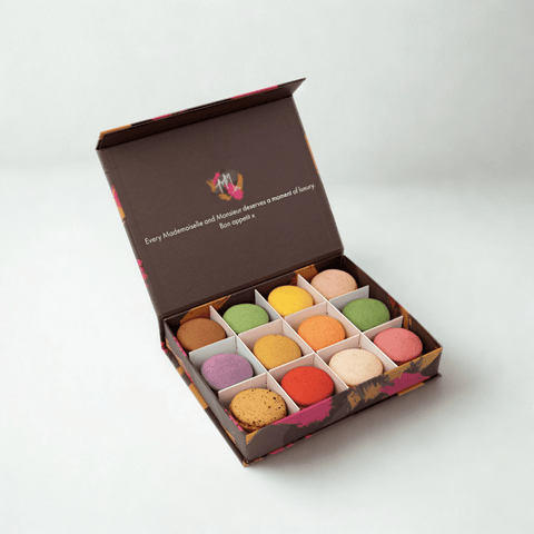Mademoiselle's Favourite Macarons Gift Box - 12 macarons - Mademoiselle Macaron - Made Scotland