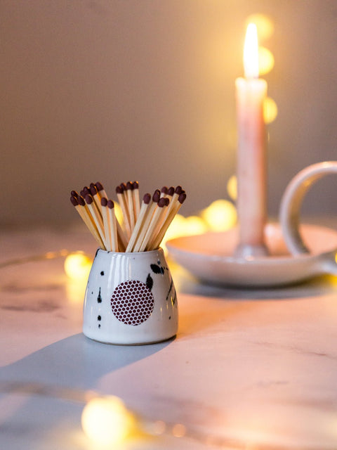 Match Striker Pot in Speckle - Clod & Pebble - Made Scotland