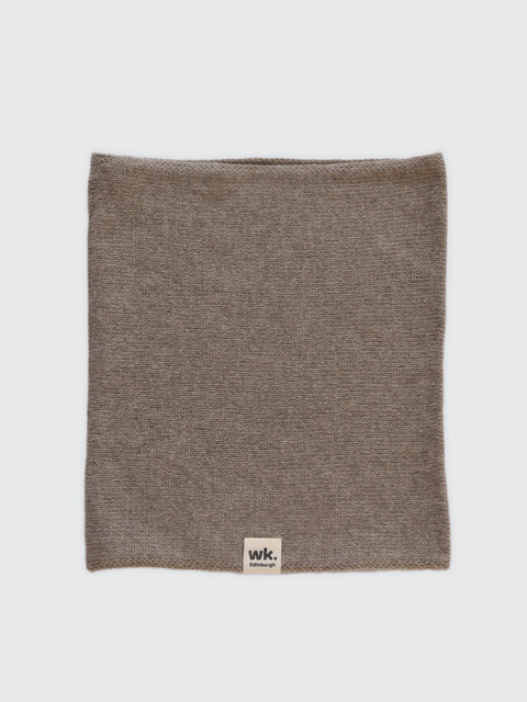brown merino wool snood - woolkind