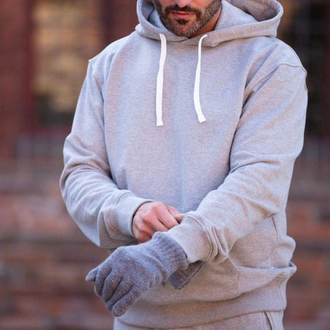 Men's Cashmere Gloves - Fog - House of Cheviot - Made Scotland