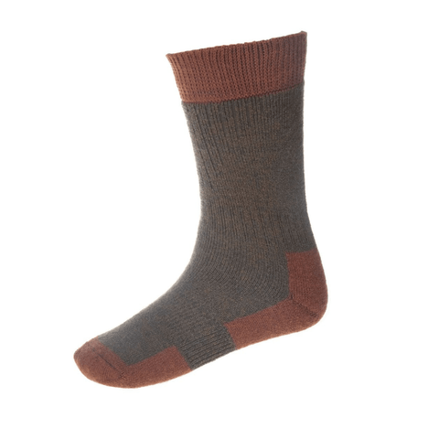 Men's Glen Walking Socks - Charcoal/Blue - House of Cheviot - Made Scotland