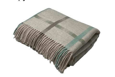 Merino Lambswool Blanket in Feather - Made Scotland - Made Scotland