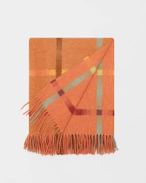 Merino Lambswool Blanket in Spice - Made Scotland - Made Scotland