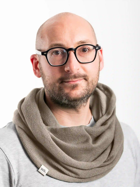 Merino Wool Infinity Scarf - Field Green - Woolkind - Made Scotland