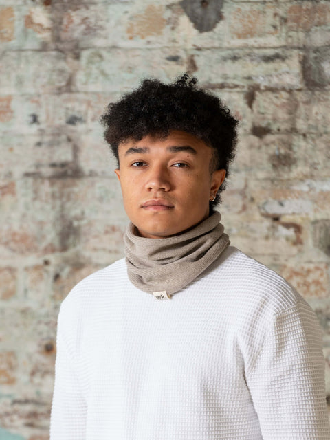 Merino Wool Neck Warmer - Fire Red - Woolkind - Made Scotland