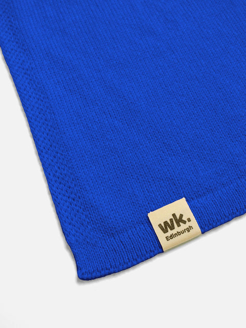 Merino Wool Wrap - Irn Blue - Woolkind - Made Scotland