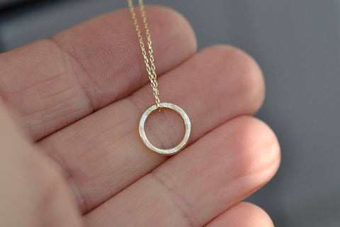 Mini Circle Necklace - 40cm - Darte Jewellery - Made Scotland