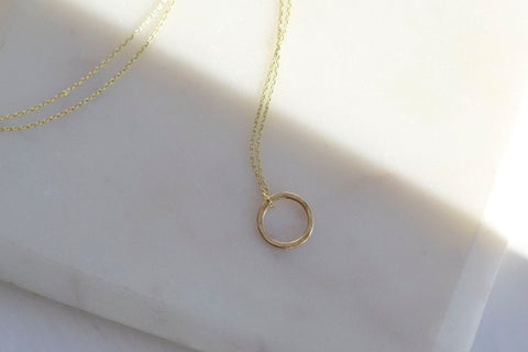 Mini Circle Necklace - 40cm - Darte Jewellery - Made Scotland