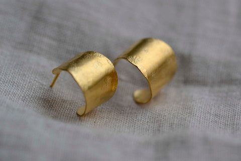 Mini Cora Hoop Earrings - Gold Vermeil - Darte Jewellery - Made Scotland