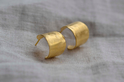 Mini Cora Hoop Earrings - Gold Vermeil - Darte Jewellery - Made Scotland