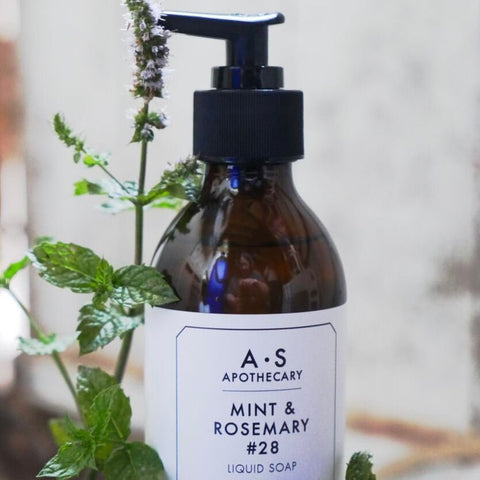 Mint & Rosemary Liquid Soap - A.S Apothecary - Made Scotland