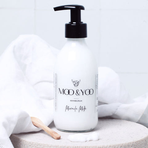 Miracle Milk - Leave - in Conditioner and Heat Protection - Aluminium Lid (250ml) - 250ml - Moo & Yoo - Made Scotland