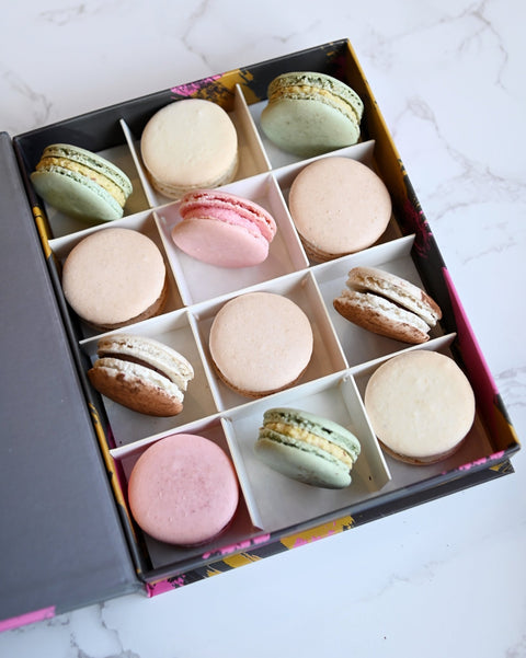 Mixed Vegan Macaron Gift Box - 6 - Mademoiselle Macaron - Made Scotland
