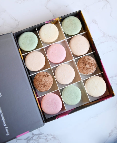 Mixed Vegan Macaron Gift Box - 6 - Mademoiselle Macaron - Made Scotland