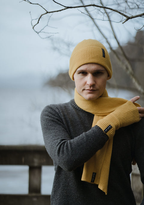 Unisex Scarf in Mustard Yellow
