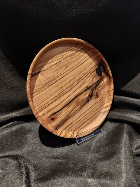 Olive Wood Plate - Goose in the Wood - Made Scotland