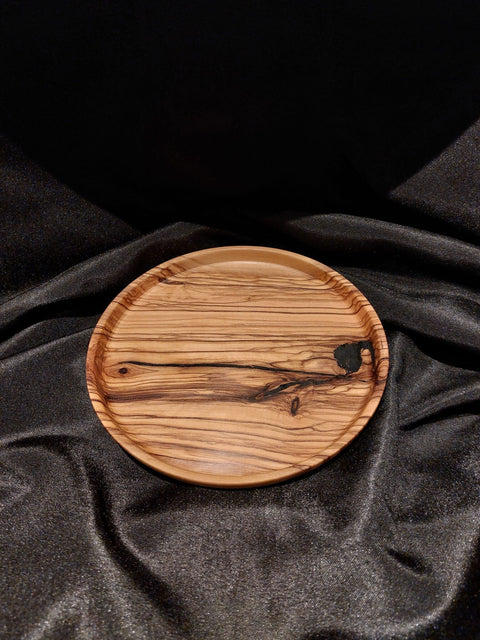 Olive Wood Plate - Goose in the Wood - Made Scotland