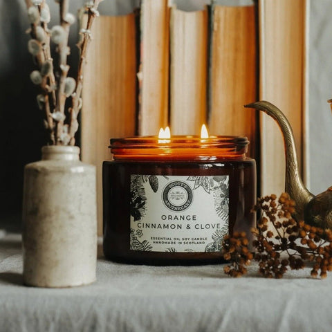 Orange, Cinnamon & Clove Candle 500ml - 500ml - Scott's Apothecary - Made Scotland