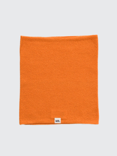 orange merino wool snood - woolkind