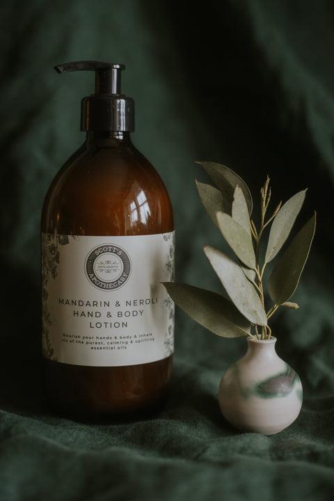 Organic Hand Wash and Lotion Set - Mandarin & Neroli - Scott's Apothecary - Made Scotland