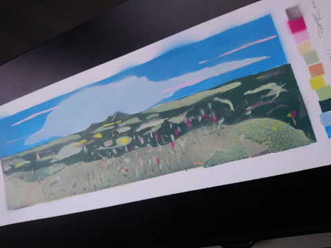 Original Scottish Art &39;Eildon Hills&39; - Bell's Galleries - Made Scotland
