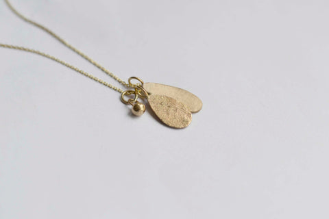 Petals Necklace - Short Petal + Ball - Darte Jewellery - Made Scotland