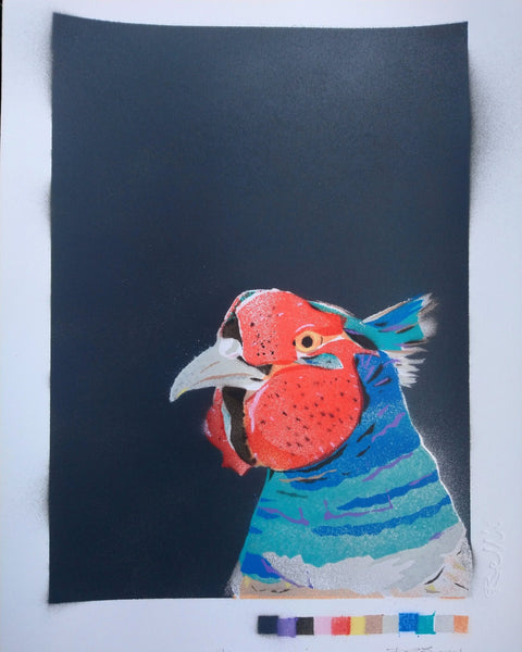 Pheasant Original Art by Dylan Bell - Bell's Galleries - Made Scotland
