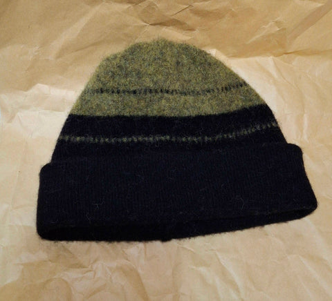 Limited Edition Double Dott Hat - Black + Asparagus