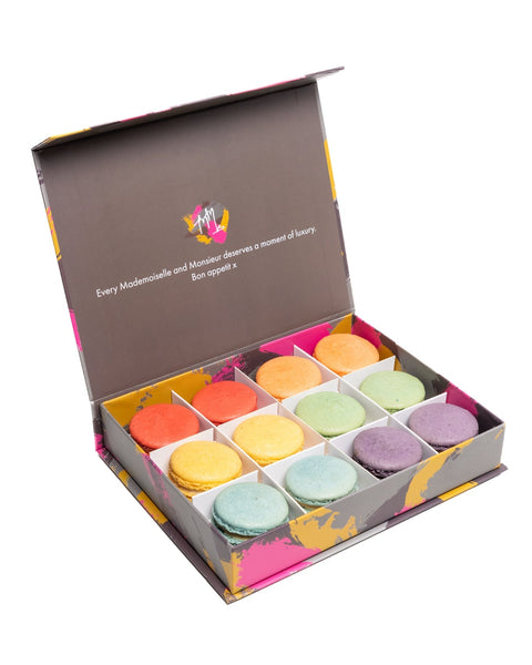 Rainbow Macaron Gift Box - 6 Macarons - Mademoiselle Macaron - Made Scotland