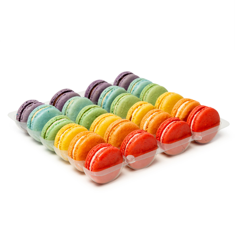 Rainbow Macaron Party Tray - Mademoiselle Macaron - Made Scotland