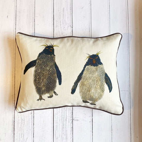 RECTANGULAR CUSHION - Rockhopper Pair (Charcoal Piping) - No Inner - Just the Cover - Chloe Gardner - Made Scotland