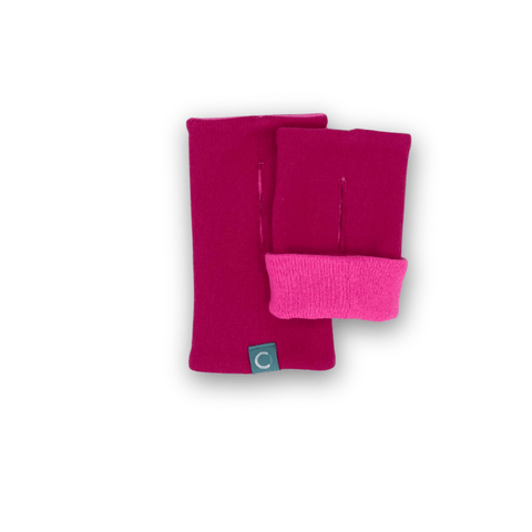 Recycled Cashmere Gloves | Women - Pinks - Cashmere Circle - Made Scotland