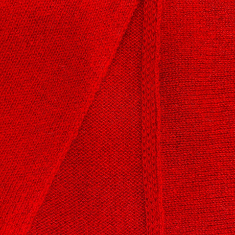 Red Luxury Light Pure Cashmere Wrap - Red - Ava Innes - Made Scotland