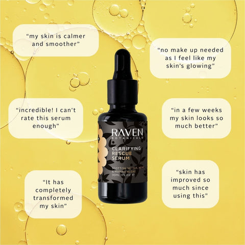 Rescue Serum - Reusable Glass Pipette - Raven Botanicals - Made Scotland