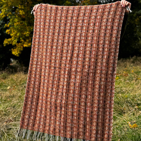 Rust Wool Blanket | Andrew Elliot - Made Scotland - Made Scotland