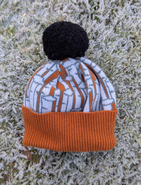 SAMPLE 'Staffa' Hat in Winter Bracken - Island Nation Studio - Made Scotland