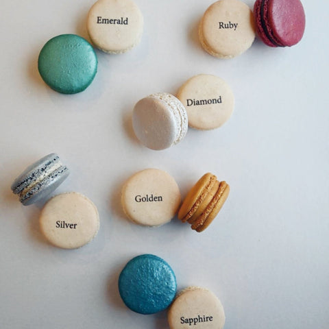 Sapphire (45th) Wedding Anniversary Gift Box - 12 - Mademoiselle Macaron - Made Scotland