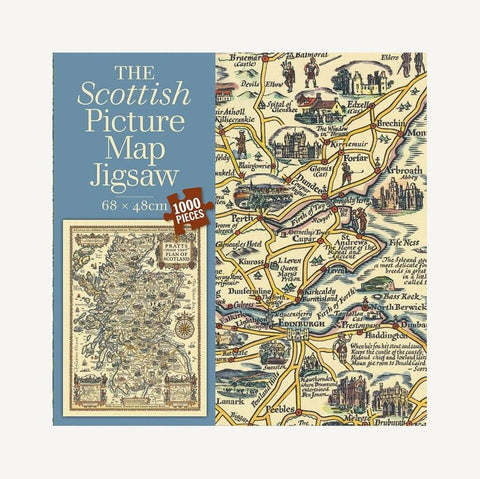 Scottish picture map 100 piece jigsaw puzzle - Made Scotland - Made Scotland