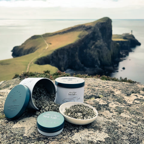 Sea Salt Crystals & Seaweed Flakes - For the kitchen 120g - Isle Of Skye Sea Salt Co. - Made Scotland