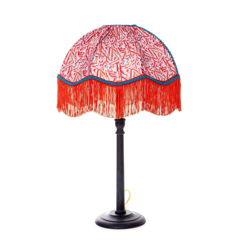 Single Lined Scalloped Tiffany - Liberty Retro Red - Pendant - Amanda Wells - Made Scotland